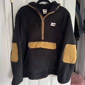 The North Face Black and Brown Fleece Jacket